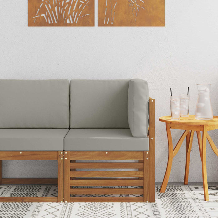 Sofa Colțar pentru Exterior Lemn Solid de Acacia natural - WALTI WALTI
