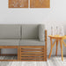Sofa Colțar pentru Exterior Lemn Solid de Acacia natural - WALTI WALTI