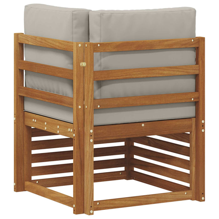 Sofa Colțar pentru Exterior Lemn Solid de Acacia natural - WALTI WALTI