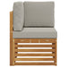 Sofa Colțar pentru Exterior Lemn Solid de Acacia natural - WALTI WALTI