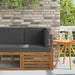 Sofa Colțar pentru Exterior Lemn Solid de Acacia natural - WALTI WALTI