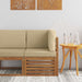 Sofa Colțar pentru Exterior Lemn Solid de Acacia natural - WALTI WALTI