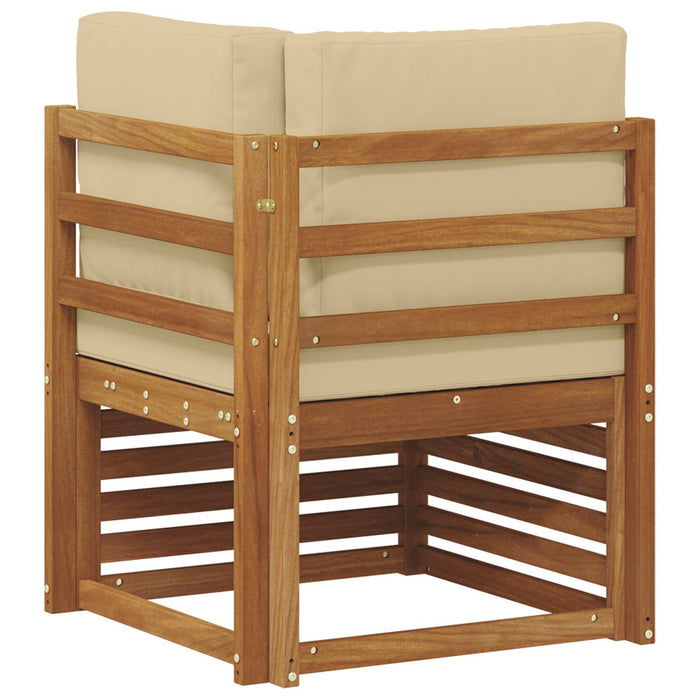 Sofa Colțar pentru Exterior Lemn Solid de Acacia natural - WALTI WALTI