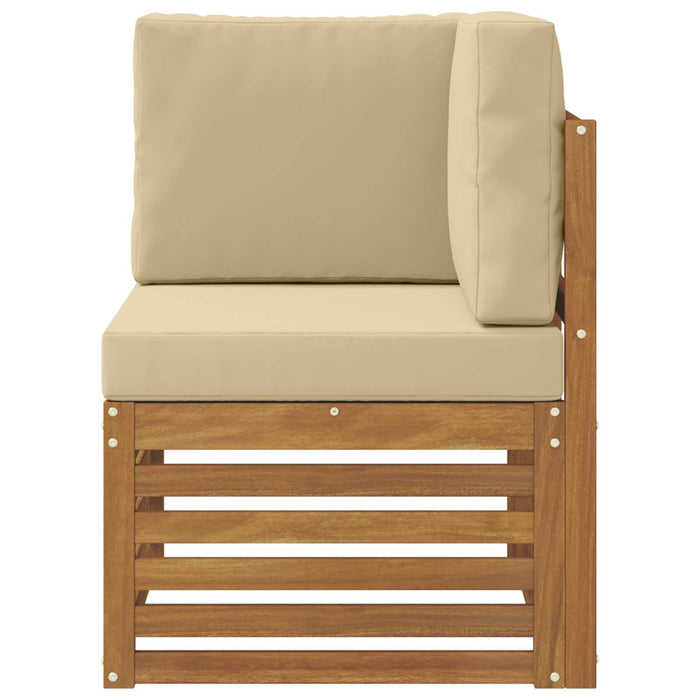 Sofa Colțar pentru Exterior Lemn Solid de Acacia natural - WALTI WALTI