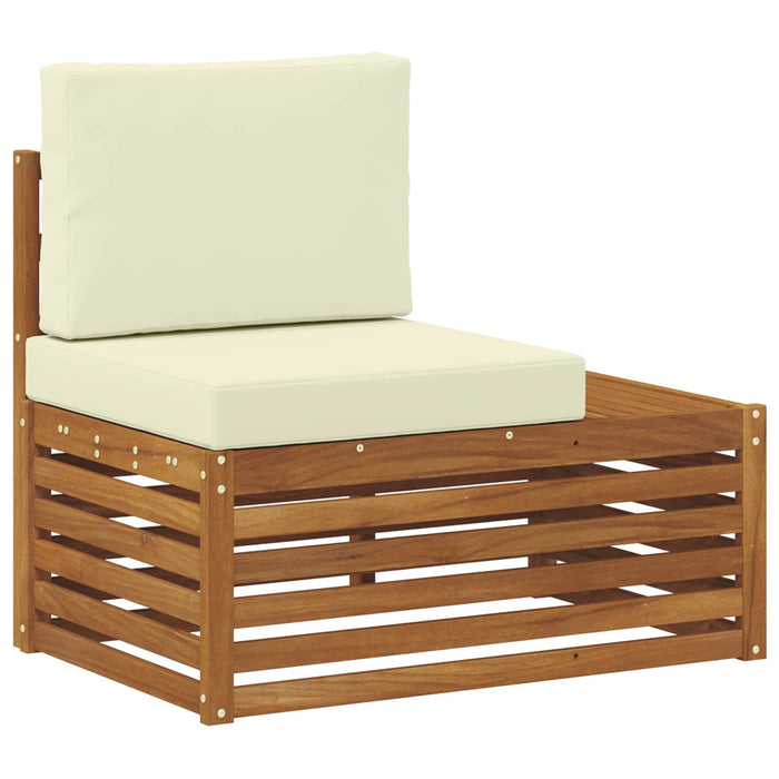 Canapea de exterior cu braț final natural 91 x 63 x 73 cm - WALTI WALTI