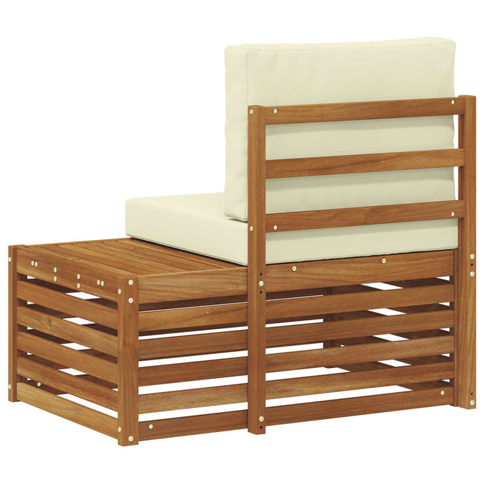 Canapea de exterior cu braț final natural 91 x 63 x 73 cm - WALTI WALTI