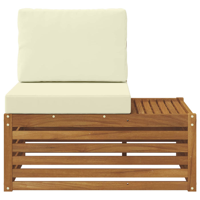 Canapea de exterior cu braț final natural 91 x 63 x 73 cm - WALTI WALTI