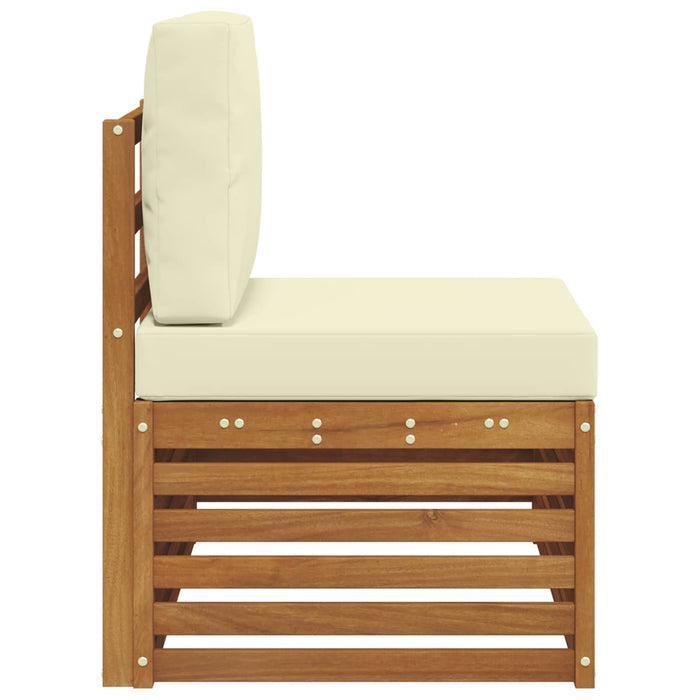 Canapea de exterior cu braț final natural 91 x 63 x 73 cm - WALTI WALTI