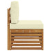 Canapea de exterior cu braț final natural 91 x 63 x 73 cm - WALTI WALTI