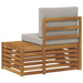 Canapea de exterior cu braț final natural 91 x 63 x 73 cm - WALTI WALTI