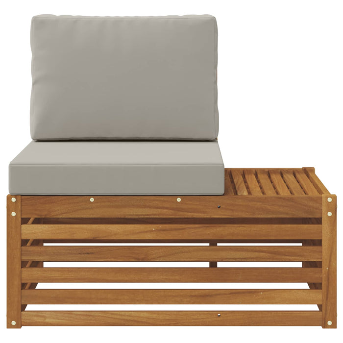 Canapea de exterior cu braț final natural 91 x 63 x 73 cm - WALTI WALTI