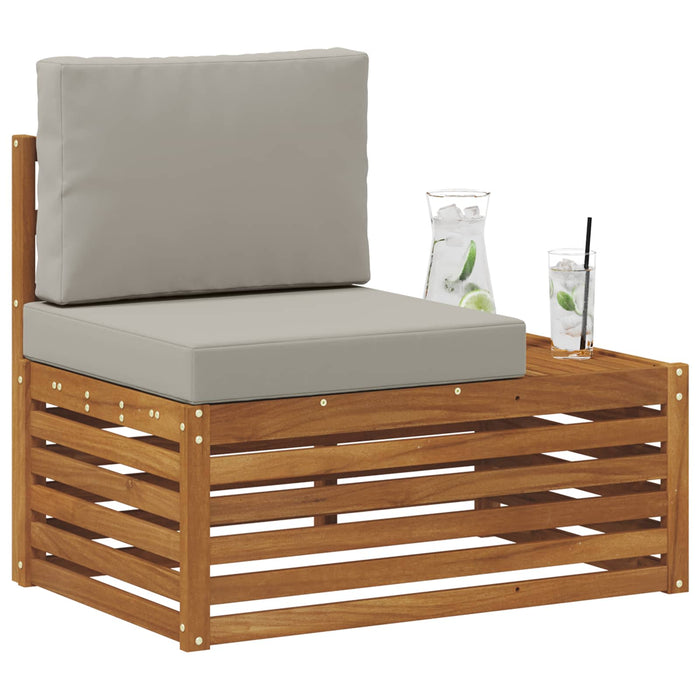 Canapea de exterior cu braț final natural 91 x 63 x 73 cm - WALTI WALTI
