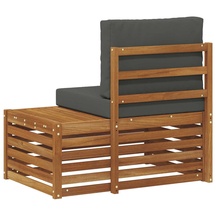 Canapea de exterior cu braț final natural 91 x 63 x 73 cm - WALTI WALTI