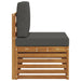 Canapea de exterior cu braț final natural 91 x 63 x 73 cm - WALTI WALTI