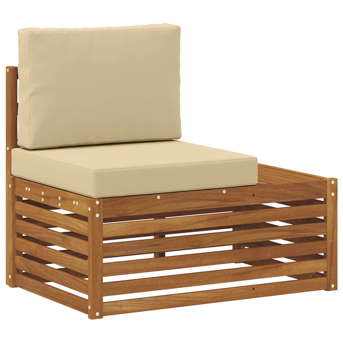 Canapea de exterior cu braț final natural 91 x 63 x 73 cm - WALTI WALTI