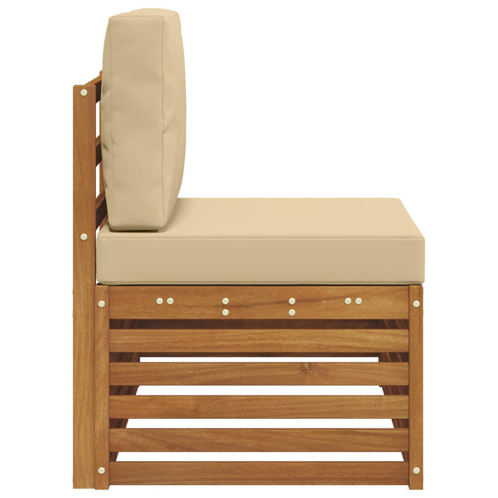Canapea de exterior cu braț final natural 91 x 63 x 73 cm - WALTI WALTI