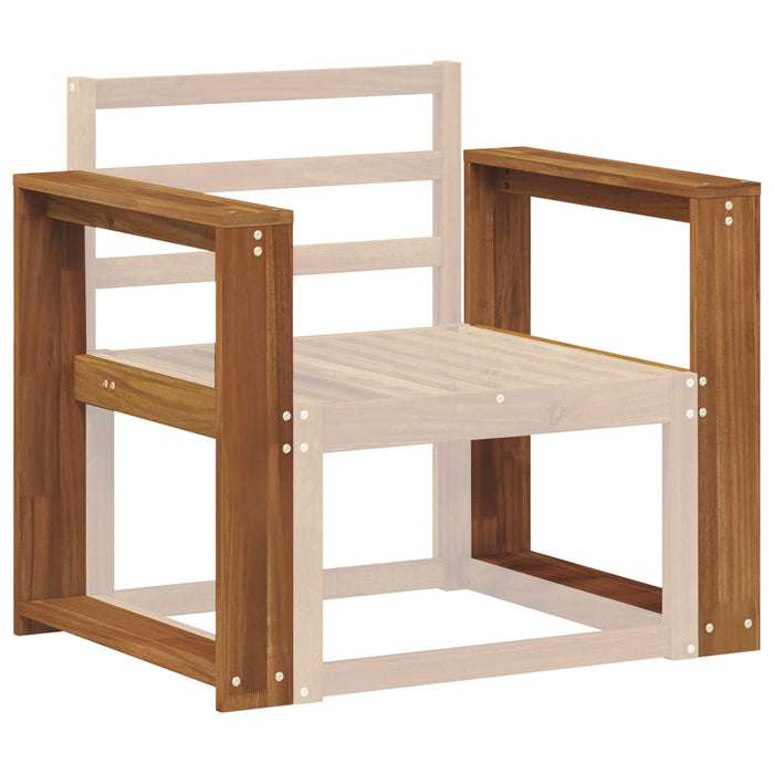 Brat 2 buc. natural 58,5 x 10 x 61 cm Lemn Solid de Acacia WALTI