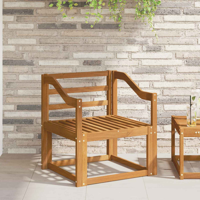 Brat 2 pcs natural 59 x 4 x 73 cm Lemn Solid de Acacia WALTI