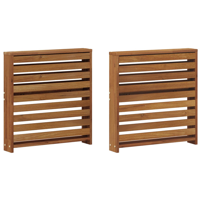 Cotiere 2 pcs Maro 58.5 x 10 x 61 cm Lemn compozit WALTI