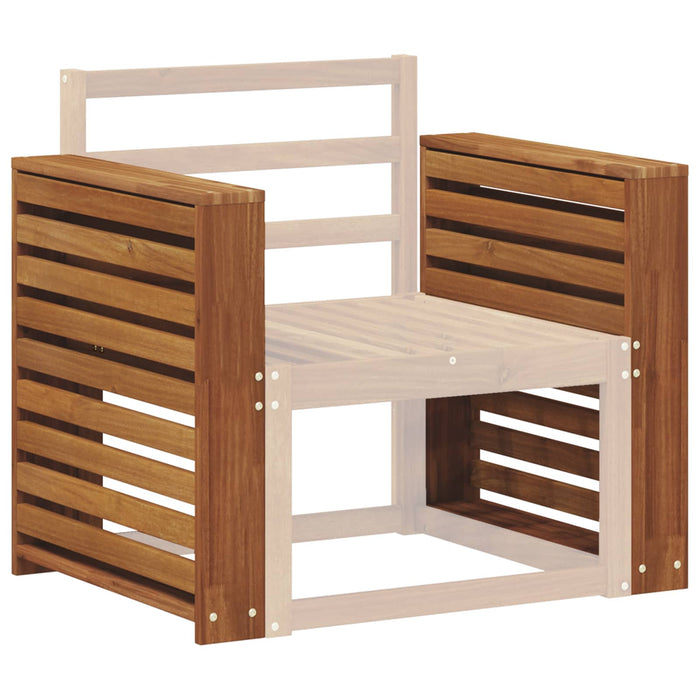 Cotiere 2 pcs Maro 58.5 x 10 x 61 cm Lemn compozit WALTI