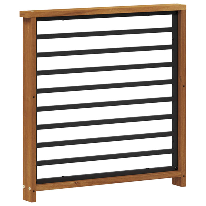 Brat 2 pcs natural 60 x 6 x 61 cm Lemn Solid de Acacia WALTI