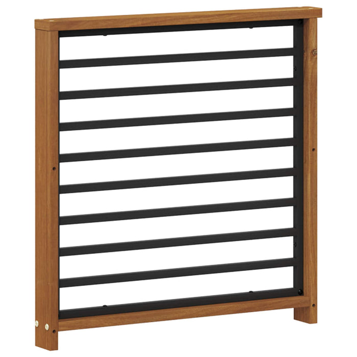 Brat 2 pcs natural 60 x 6 x 61 cm Lemn Solid de Acacia WALTI