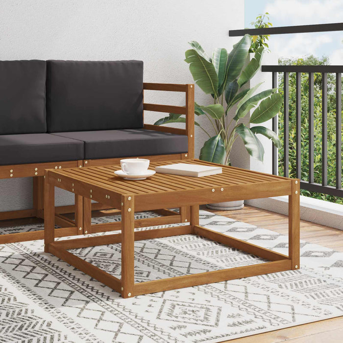 Masă de exterior Lemn Solid de Acacia natural 79 x 79 x 37 cm - WALTI WALTI