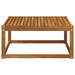 Masă de exterior Lemn Solid de Acacia natural 79 x 79 x 37 cm - WALTI WALTI