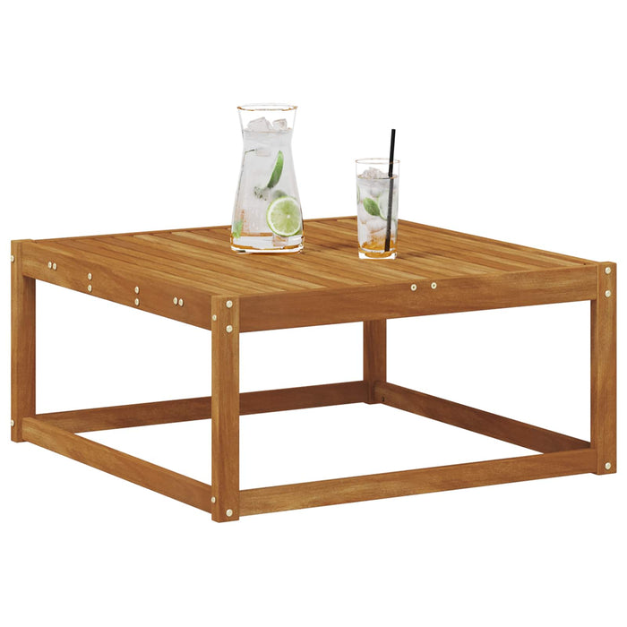 Masă de exterior Lemn Solid de Acacia natural 79 x 79 x 37 cm - WALTI WALTI