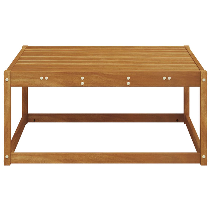 Masă de exterior Lemn Solid de Acacia natural 79 x 79 x 37 cm - WALTI WALTI