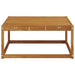 Masă de exterior Lemn Solid de Acacia natural 79 x 79 x 37 cm - WALTI WALTI