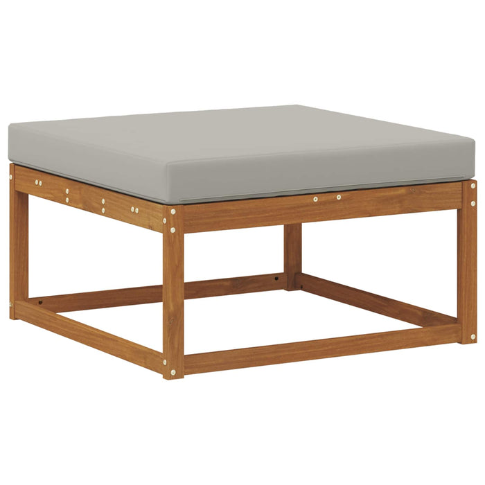 taburet Lemn Solid de Acacia Gri natural și deschis - WALTI WALTI