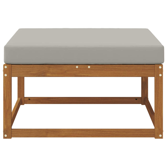 taburet Lemn Solid de Acacia Gri natural și deschis - WALTI WALTI