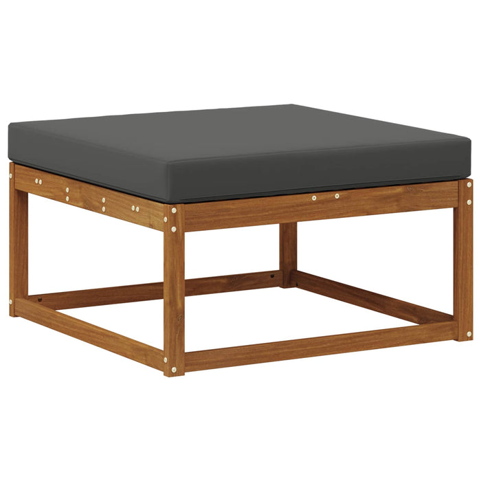 taburet Lemn Solid de Acacia Natural și Antracit - WALTI WALTI