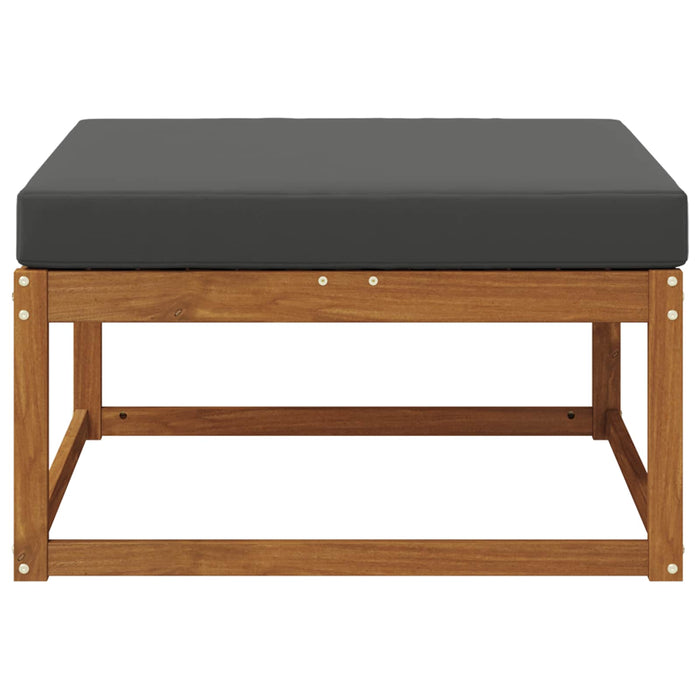 taburet Lemn Solid de Acacia Natural și Antracit - WALTI WALTI