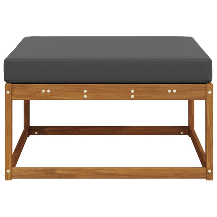 taburet Lemn Solid de Acacia Natural și Antracit - WALTI WALTI