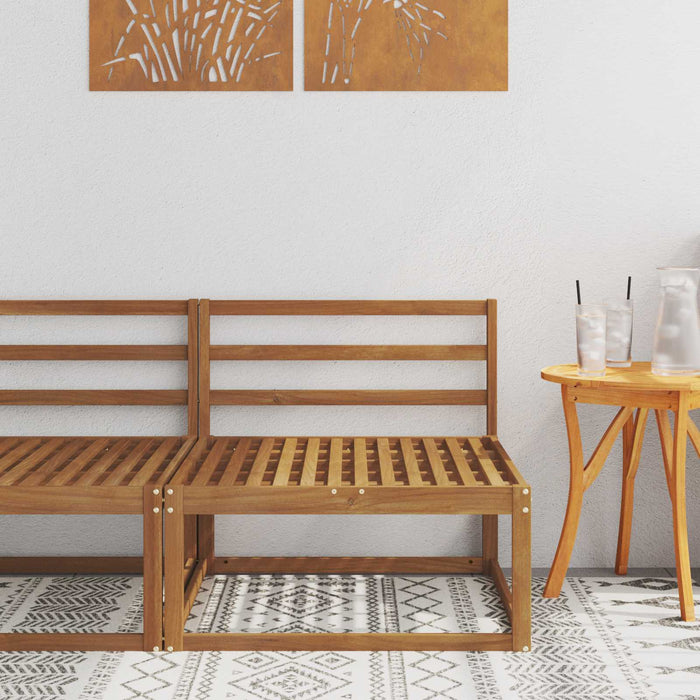 Sofa de mijloc Lemn Solid de Acacia natural 79 x 83 x 73 cm - WALTI WALTI