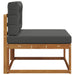 Sofa de mijloc Lemn Solid de Acacia Natural și Antracit - WALTI WALTI