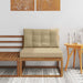 Sofa de mijloc Lemn Solid de Acacia Natural și Bej - WALTI WALTI