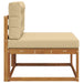Sofa de mijloc Lemn Solid de Acacia Natural și Bej - WALTI WALTI