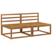 2 Bucată Sofa de mijloc Lemn Solid de Acacia natural - WALTI WALTI
