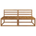 2 Bucată Sofa de mijloc Lemn Solid de Acacia natural - WALTI WALTI