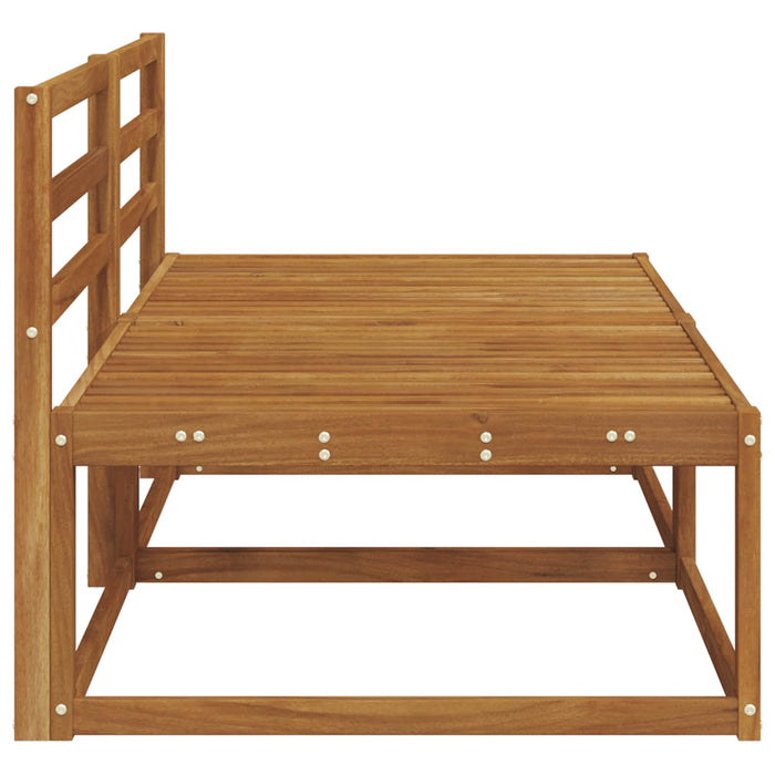 2 Bucată Sofa de mijloc Lemn Solid de Acacia natural - WALTI WALTI