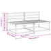 2 Bucată Sofa de mijloc Lemn Solid de Acacia natural - WALTI WALTI
