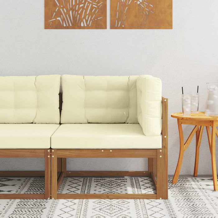 Canapea colțar Lemn Solid de Acacia natural - WALTI WALTI