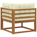 Canapea colțar Lemn Solid de Acacia natural - WALTI WALTI
