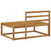 Canapea de colț natural 115 x 83 x 73 cm Lemn Solid de Acacia - WALTI WALTI