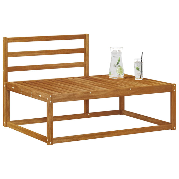 Canapea de colț natural 115 x 83 x 73 cm Lemn Solid de Acacia - WALTI WALTI