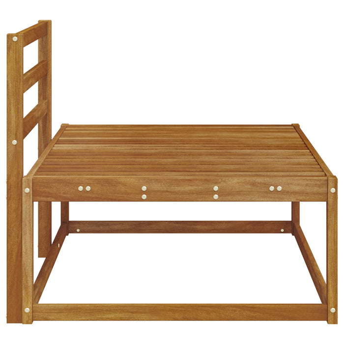 Canapea de colț natural 115 x 83 x 73 cm Lemn Solid de Acacia - WALTI WALTI