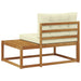 Canapea de colț cu pernă Natural și Crem 115 x 83 x 73 cm - WALTI WALTI